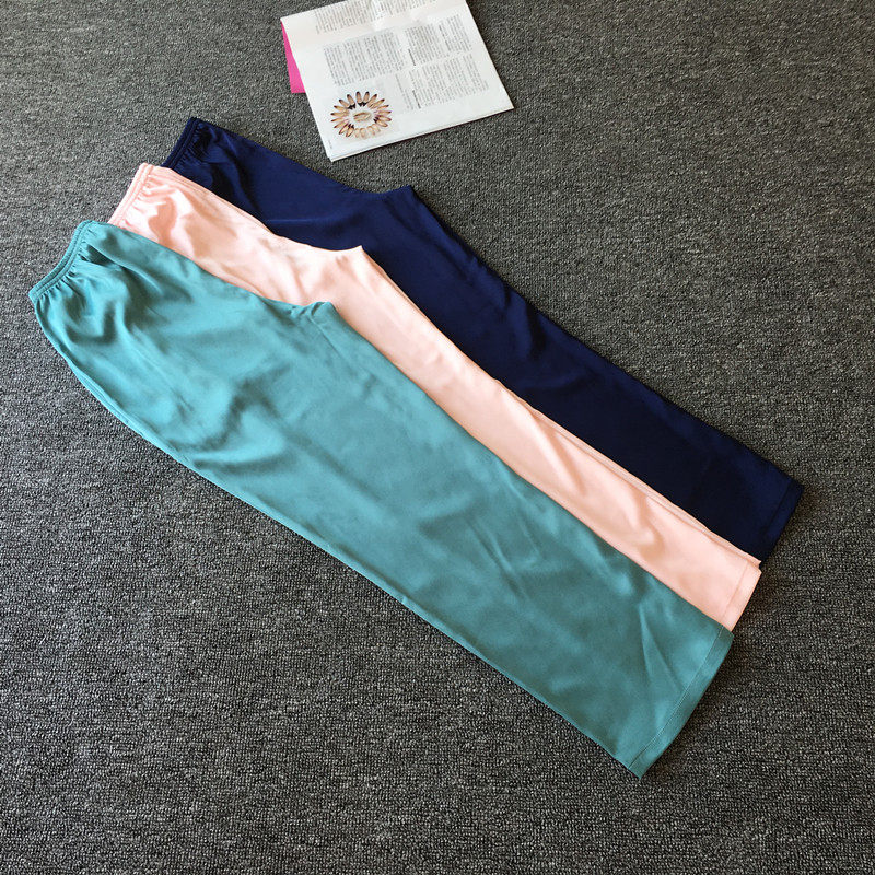 Female Sleeping Pants Long Pants Mid Waist Air Conditioning Pants Home Pants Spring Fall With Pocket Quadrilateral Pants External Wear Long Pants New Product