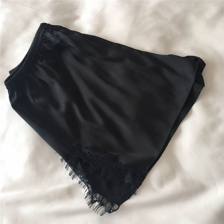 Home Sexy Shorts Women Summer Satin Pasta Snowspun Thin Loose Home Sleeping Pants 100 Hitch Hot Pants Breathable Inner Lap Pants