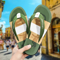 2021 summer flip flops mens trendy non-slip soft bottom rubber slippers beach shoes outer wear sandals men Y866