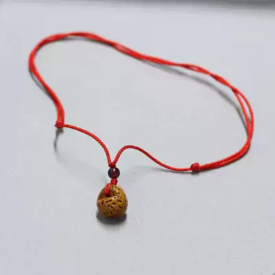 Baby baby children's evil peach basket necklace wild mountain peach core polished smooth does not knock the skin natural original ecology