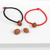 Wild light pattern dragon peach walnut basket bracelet smooth paint-free Pregnant woman baby Old man Child This year of life to ward off evil spirits