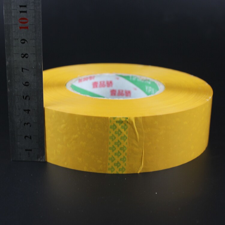 1件包邮 透明米黄包装胶带批发宽4.2cm厚4.0cm 快递打封箱带胶纸