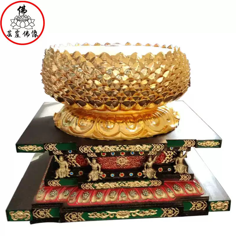 木雕孔雀明王佛像佛母大孔雀明王彩繪護世金剛神像寺廟擺件定製廠-淘寶