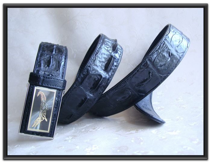 Thai avocado leather strap single bony old avocado leather belt men's boutique business pants with gifts for self-use