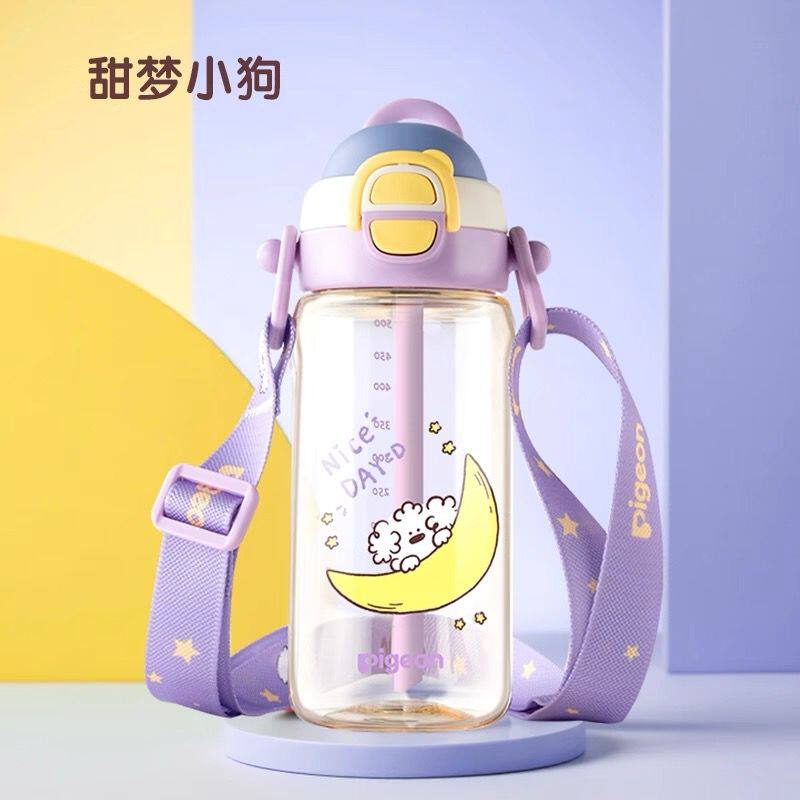 товар из китая 贝亲学饮杯吨吨杯直饮官方婴儿带把手重力球正品熊猫儿童吸管水杯 Pigeon