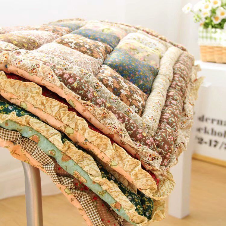 gió quốc gia handmade vải nhỏ hoa phong cách vườn đệm ghế sofa đệm đệm vuông nhà thoải mái nệm lót ghế
