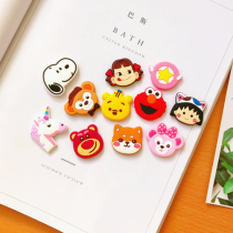 Creative cute cartoon pattern silicone refrigerator sticker Magnetic sticker Message board suction iron sticker small