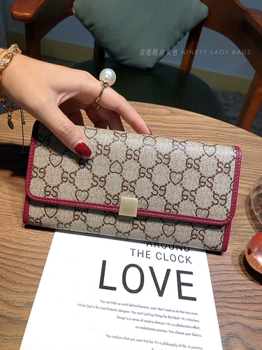 Бумажник, сумка через плечо, вместительный и большой универсальный кошелек, изысканный ретро картхолдер, коллекция 2023, популярно в интернете