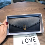 Бумажник, сумка через плечо, ультратонкий изысканный картхолдер, модный кошелек, из натуральной кожи