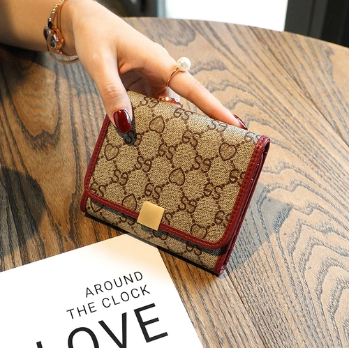 Бумажник, сумка через плечо, маленький ультратонкий короткий картхолдер, универсальный складной кошелек