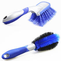 Car mop tire brush wheel brush wheel brush and long handle steel ring details cleaning wheel cleaning special car washing tool