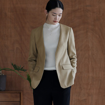 Monastery Mountain Wen also ten thousand volumes of fine-spun wool Little Western suit Jane about able to commute without lead suit Short coat autumn