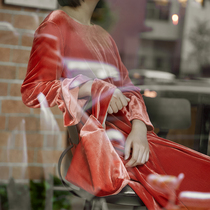 Sishan Wen also retro velvet set knot wrist bag handmade small Hand bag