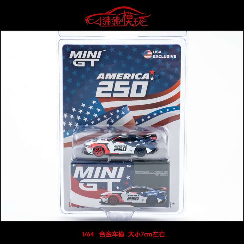 Mini Gt American Special Edition Mijo 1:64 Ford Mustang Gtd 250 Car Model