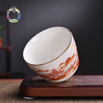 Tea Cup ceramic tea set Tea Cup ceramic silk enamel color Wanhua kung fu single Cup master cup tea cup small tea cup