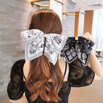 Temperament Butterfly Knot Spring Clip Sweet And Beautiful Lady Rear Brain Spoon Hairpin Princess Hair Accessories 100 lap top gripping head decorated South Korea