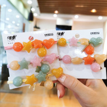 Tie hair high elastic leather band hair rope female headgear Korean Net red cute star head rope hair small hair ring hair accessories