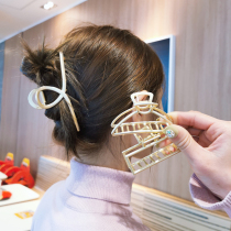 Net Red Temperament New Large Alloy Grip Clip Rear Brain Spoon Pan Hair Clip Brief About 100 Hitch Shark Clip Hairpin Snap