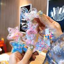 Han Edition Cute Baby Sweet Beauty Pentagram Streaming Sand Duckbill Clip Side Hairpin Clip Liu Hai Clip Brief About 100 Hitch Card