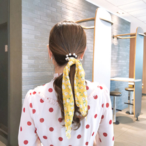 Meritocratic ladies float with hair rope sweet and broken flowers with hair leather fascia pearl head rope hair ring tail head ring haircut