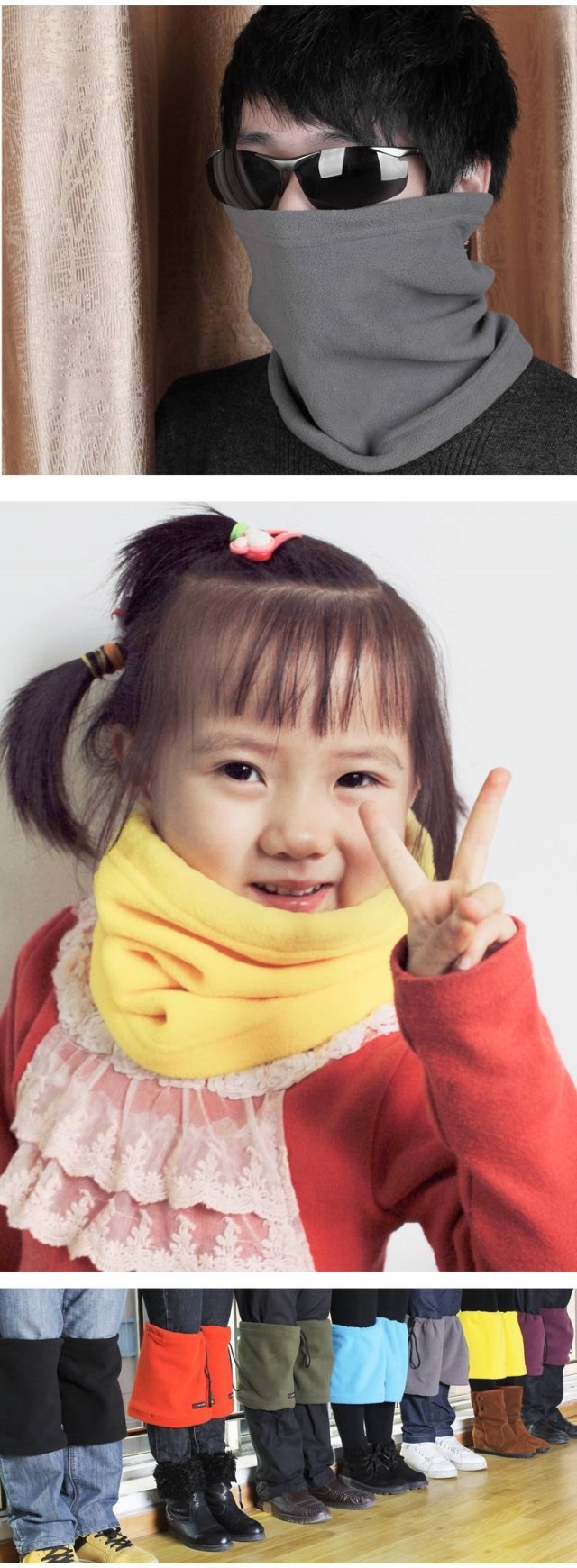 Bout ngoài trời đa chức năng mũ lông cừu cổ áo khăn quàng cổ khăn mặt mùa đông ấm áp cưỡi mặt nạ nam và nữ khăn chống nắng đi phượt