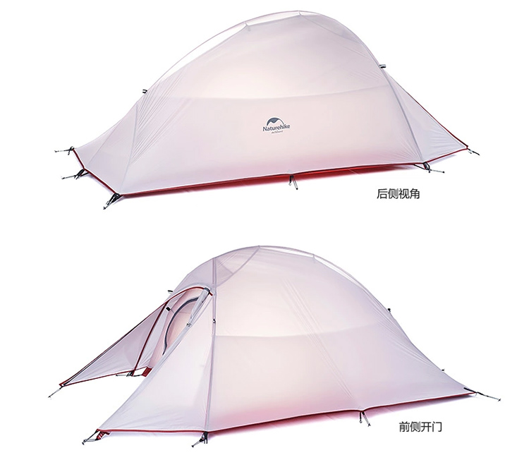 NH Yun Shang 2 Yun Shang 3 Professional Double Double 20D Tu Silicon Four Seasons Ultra Light Cắm trại siêu nhẹ - Lều / mái hiên / phụ kiện lều đèn treo lều cắm trại