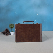 Retro vali nhỏ xách tay du lịch nhỏ ánh sáng vali nhỏ vali mỹ phẩm trường hợp prop hộp trang trí thiết bị