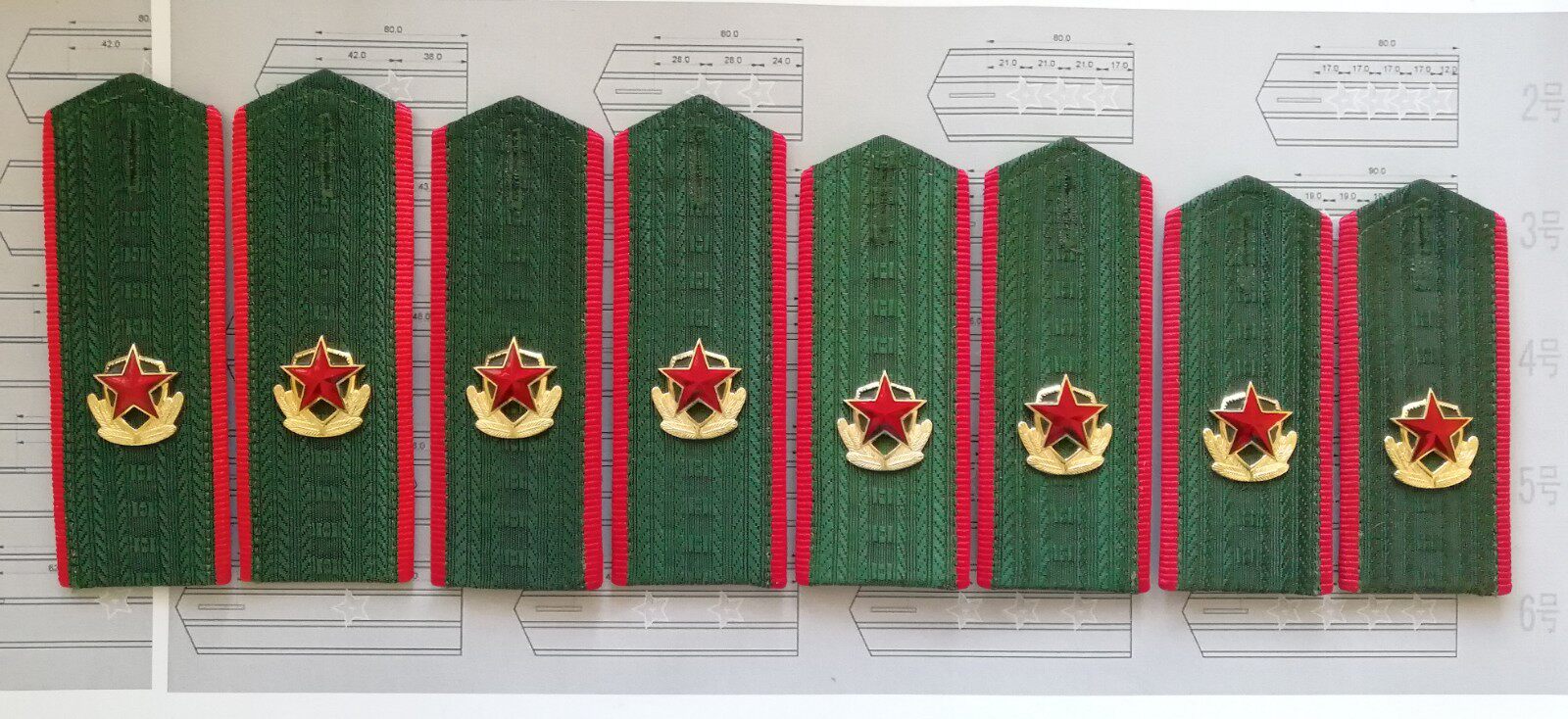 Collection of 87 Wu Wen Straight and Hard Shoulder Card