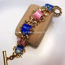 French retro king G home colorful rock candy lava bracelet 1980 deposit 1500 non-refundable