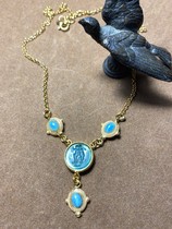 Italy m c sterling silver gold plated cameo necklace 980 deposit 490