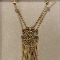 Vintage 60s flor enza braided tassel chain necklace 1980 deposit 1500