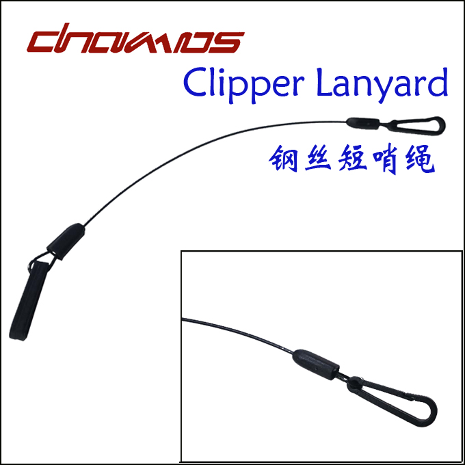 short clipper lanyard steel wire short whistle rope short whistle with whistle rope whistle with sweat-proof short rope 