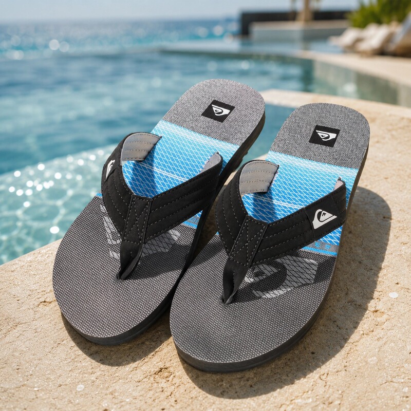 Quiksilver 2026 Men's Casual Fashion Beach Flip-Flops Outdoor Wear-Resistant Sandals