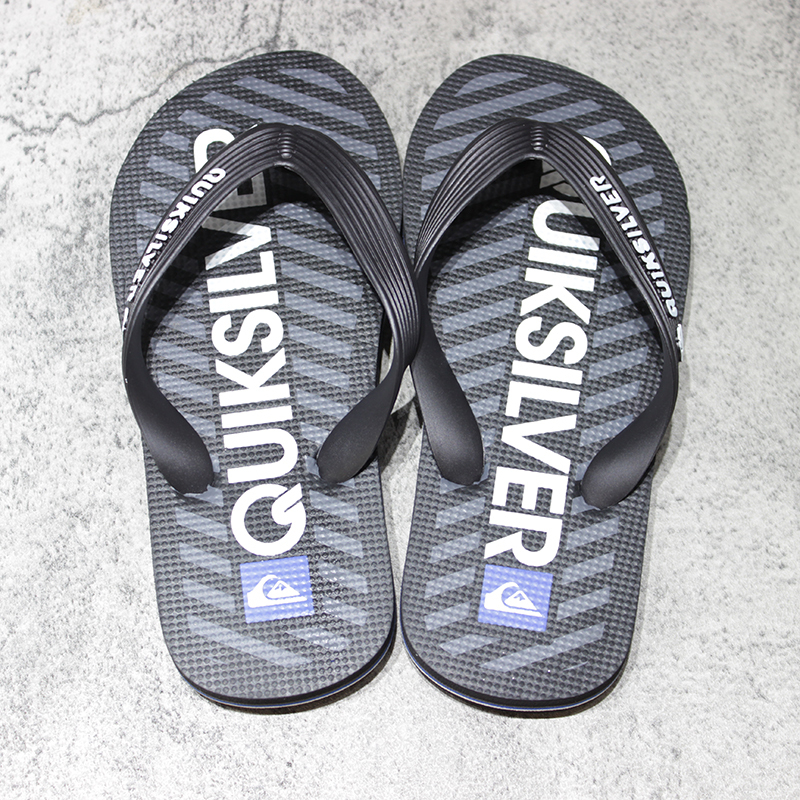In-Stock Sports Shoes Quiksilver 2026 New Summer Children's Rubber Trendy Brand Flip-Flops for Outdoor Wear