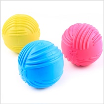 Golden retriever dog toy ball Teddy bite-resistant elastic ball Vocal dog bite ball Pet puppy dog ball Tooth grinding rubber ball