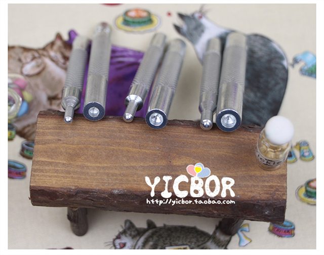 Rỗng nút kim loại Snap nút đen áo khoác nút nút đệm lỗ cơ sở đấm đinh tán chụp cụ nút - Công cụ & vật liệu may DIY phấn may