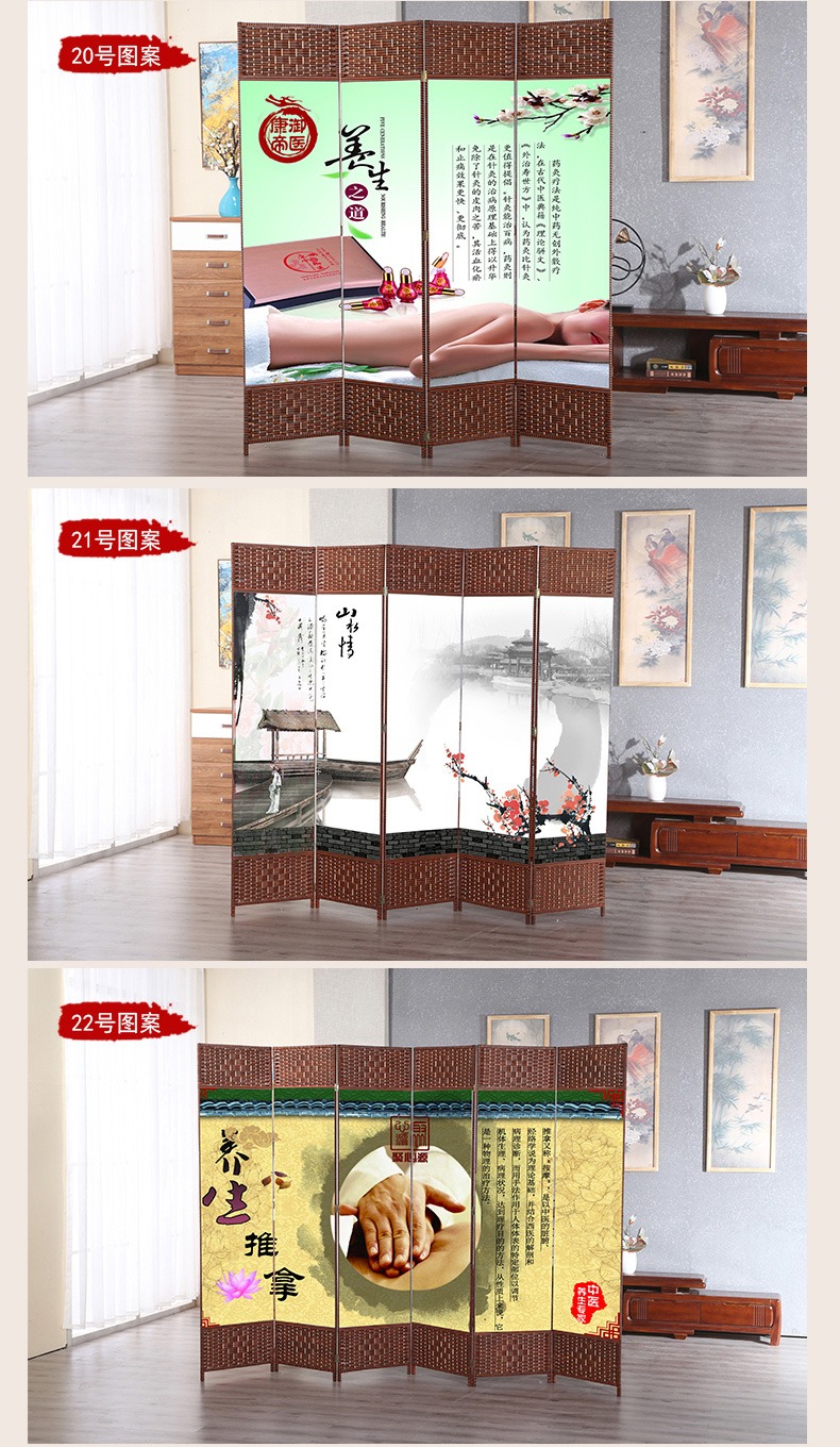 Trung Quốc mới phân vùng màn hình hiện đại hai mặt đơn giản gấp phòng khách gấp văn phòng phòng ngủ di động màn hình hiên - Màn hình / Cửa sổ vach ngan ban tho