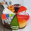 Simulation Black Forest Tiramisu small mousse cake model food dessert 7 inch triangle cut creative customization