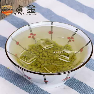 Simulation summer new products Iced mung bean soup Model mung bean smoothie dessert Cool ice cube Mung bean soup display products