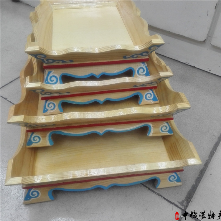 Mông Cổ khay gỗ tấm gỗ nướng toàn bộ món thịt cừu nướng sườn cừu nướng sườn cừu món ăn nhà hàng Mông Cổ bộ đồ ăn đặc biệt - Tấm khay gỗ đẹp