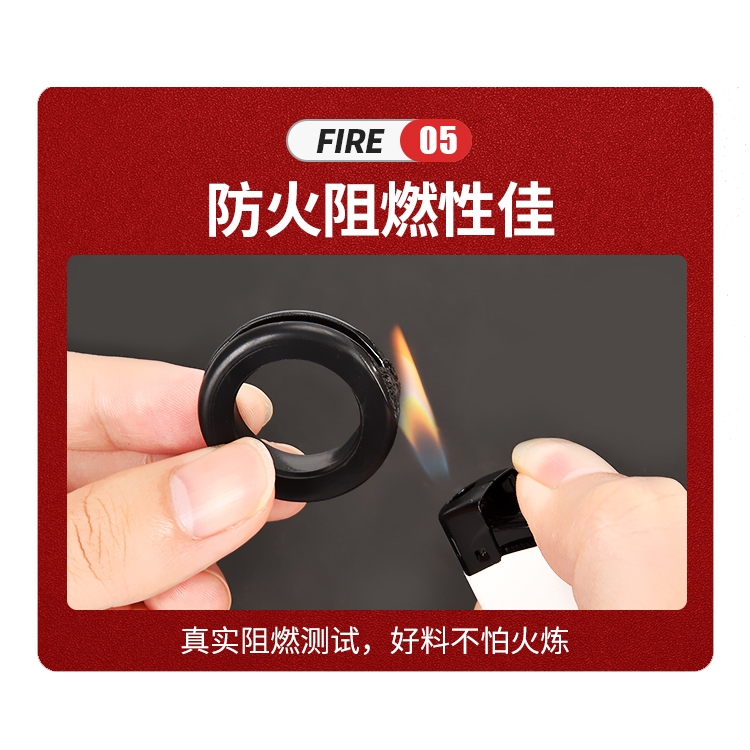 Double-sided through-hole environmental protection flame retardant protective coil distribution box cabinet sealed through the coil aging corrosion resistant elastic sheath