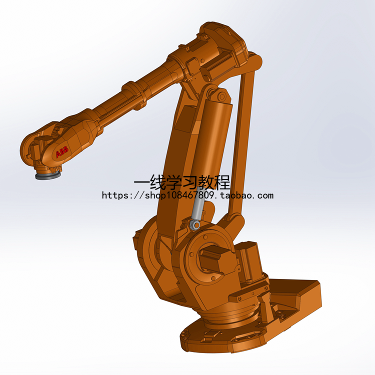 ABB工业机器人IRB-6660-130KG三维3D模型图纸step格式附SW2014