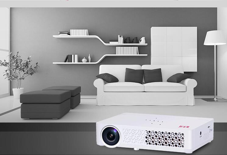 Thunder Cannon DLP800W Micro Projector Home HD Điện thoại di động Máy chiếu thông minh Văn phòng thông minh Không có TV màn hình