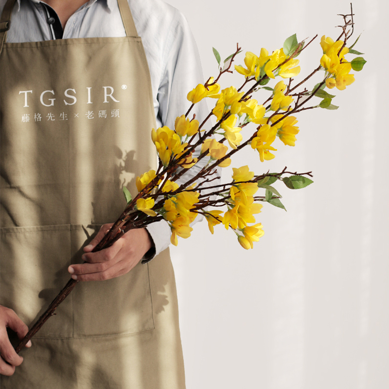 Day-Type Landing Emulation Flowers Greet Spring Flower Pendulum with long branches floral floral floral floral floral parlor on the ground Furnishing Ornaments