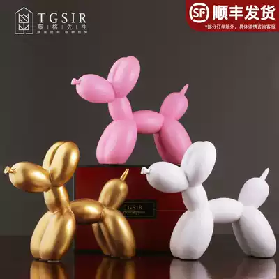 Nordic style INS balloon dog ornaments American living room wine cabinet TV cabinet Children's room desktop home decoration
