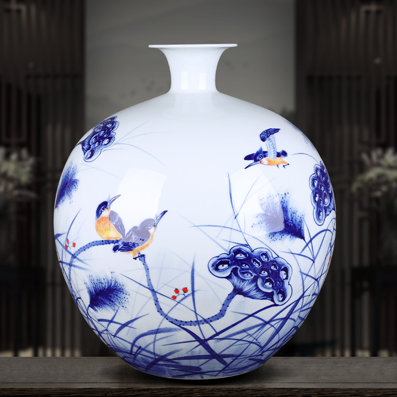 The Master of jingdezhen chinaware big vase hand - made repeatedly to furnishing articles gifts club villa hotel