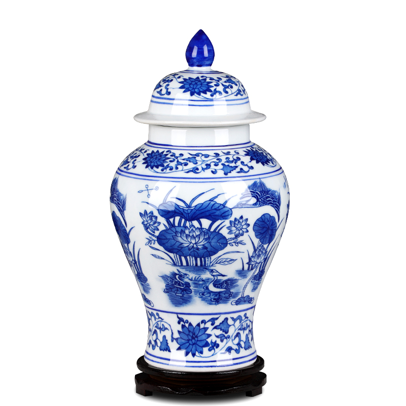 Jingdezhen ceramics archaize general storage tank jar airtight canister caddy fixings household act the role ofing is tasted furnishing articles in the living room