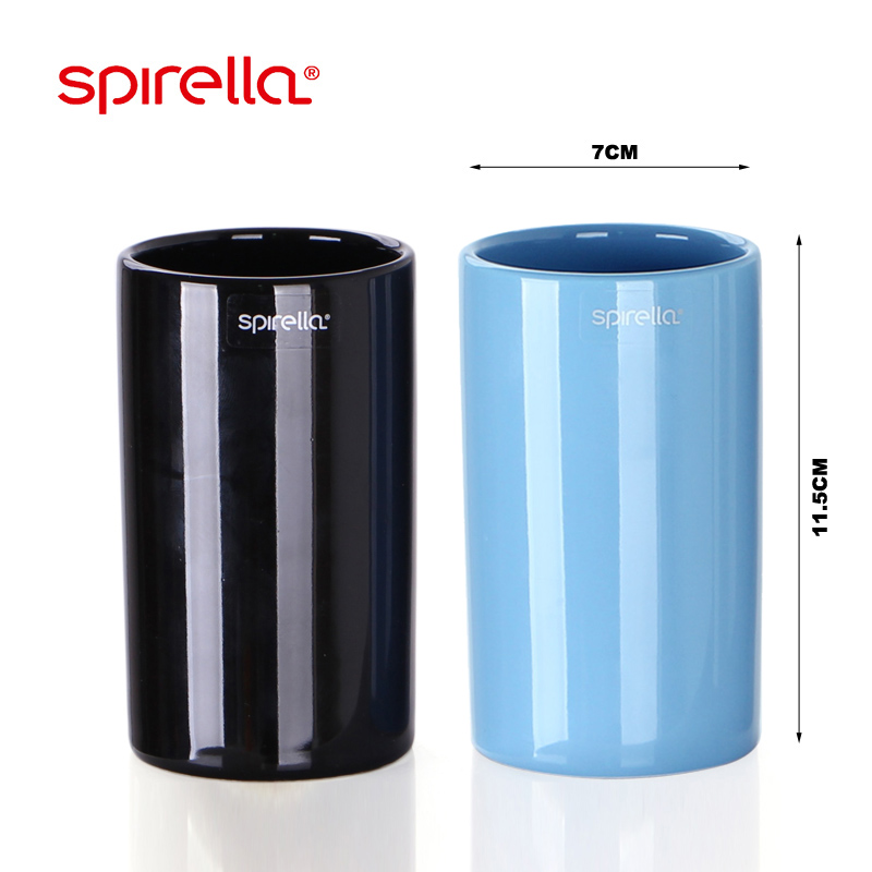 SPIRELLA/silk pury water Tube contracted fashion shiny ceramic cup gargle cup YaGang brushing your teeth