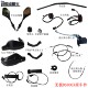 LX800-2A Promise DS800X rearview mirror, handlebar guard, decorative head, brake handle, throttle cable oiler