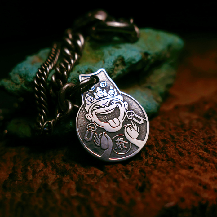 Yingzang Cultural and Creative Linglingza 925 sterling silver jewelry brand sterling silver jewelry pendant listing Guochao original design